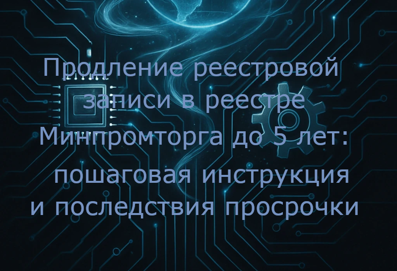 Продление реестровой записи в реестре Минпромторга до 5 лет: пошаговая инструкция и последствия просрочки