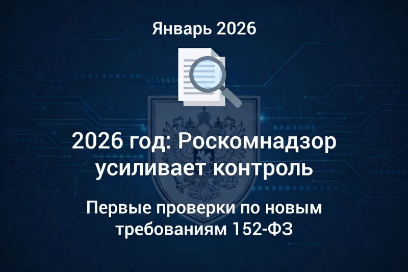 2026 год начался активно: Роскомнадзор усиливает контроль за соблюдением новых требований 152-ФЗ