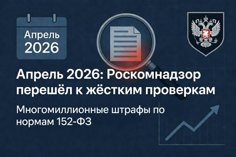 Роскомнадзор перешёл к системным проверкам и многомиллионным штрафам по 152-ФЗ