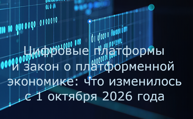 Цифровые платформы и закон о платформенной экономике: что изменилось с 1 октября 2026 года